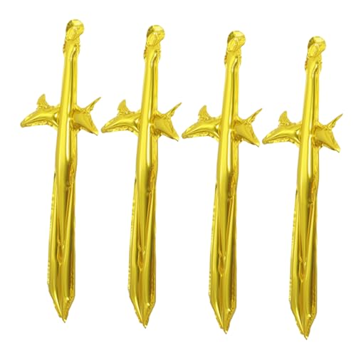 ULTECHNOVO 4 Stück Aufblasbare Piratenschwerter Cosplay Requisiten für Halloween Themenpartys und Bühnenaufführungen aus Leichtem Aluminiumfolie für Piratenkostüme ULTECHNOVO 4 Stück Aufblasbare Piratenschwerter Cosplay Requisiten für Halloween Themenpartys und Bühnenaufführungen aus Leichtem Aluminiumfolie für Piratenkostüme von ULTECHNOVO