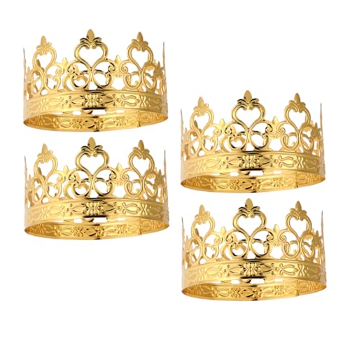 ULTECHNOVO 4 Stück Goldene Kronkuchendekoration Dekorationen Kuchen Krone Kuchen -topper Mini-kronen Party Krone Kuchendekoration Kleine Krone Hochzeitsaufsätze Für Kuchen Kind Eisenblech ULTECHNOVO 4 Stück Goldene Kronkuchendekoration Dekorationen Kuchen Krone Kuchen -topper Mini-kronen Party Krone Kuchendekoration Kleine Krone Hochzeitsaufsätze Für Kuchen Kind Eisenblech von ULTECHNOVO