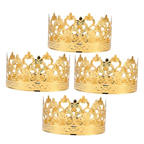ULTECHNOVO 4 Stück Goldene Kronkuchendekoration Krone Tortenaufsatz Kronenaufsätze Für Tische Königin Krone Kuchendekoration Hochzeit Kuchen -topper Ornamente Kleine Krone Tiaras Eisenblech ULTECHNOVO 4 Stück Goldene Kronkuchendekoration Krone Tortenaufsatz Kronenaufsätze Für Tische Königin Krone Kuchendekoration Hochzeit Kuchen -topper Ornamente Kleine Krone Tiaras Eisenblech von ULTECHNOVO