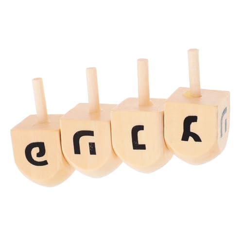 ULTECHNOVO 4 Stück Holz Dreidel zum Selbstgestalten Traditionelles Hanukkah für Feiertagsdekoration und Kreative Bastelprojekte für Hanukkah Partys und Kulturelle Feiern ULTECHNOVO 4 Stück Holz Dreidel zum Selbstgestalten Traditionelles Hanukkah für Feiertagsdekoration und Kreative Bastelprojekte für Hanukkah Partys und Kulturelle Feiern von ULTECHNOVO