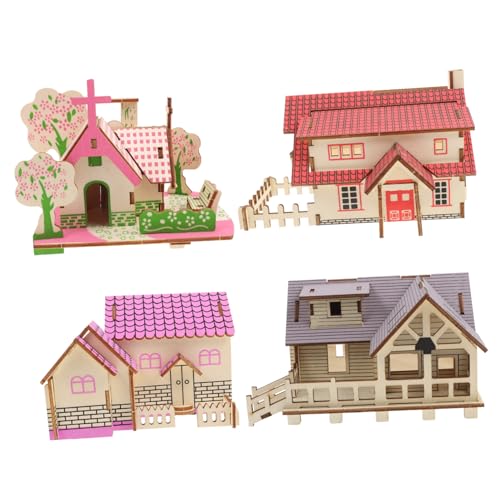 ULTECHNOVO 4 Stück Holzpuzzle Teilig DIY mit Western und Farbhaus Modellen Pädagogisches Holzmodell für Ab Jahren und Erwachsene Kreatives Handwerksspielzeug ULTECHNOVO 4 Stück Holzpuzzle Teilig DIY mit Western und Farbhaus Modellen Pädagogisches Holzmodell für Ab Jahren und Erwachsene Kreatives Handwerksspielzeug von ULTECHNOVO