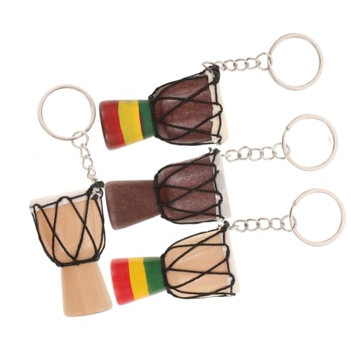ULTECHNOVO 4 Stück Mini Djembe Schlüsselanhänger Set Teiliges Handtrommel Schmuckset aus Holz für Partys Dekorationen und Musikinstrumente Vielseitig Einsetzbar als Souvenir und ULTECHNOVO 4 Stück Mini Djembe Schlüsselanhänger Set Teiliges Handtrommel Schmuckset aus Holz für Partys Dekorationen und Musikinstrumente Vielseitig Einsetzbar als Souvenir und von ULTECHNOVO