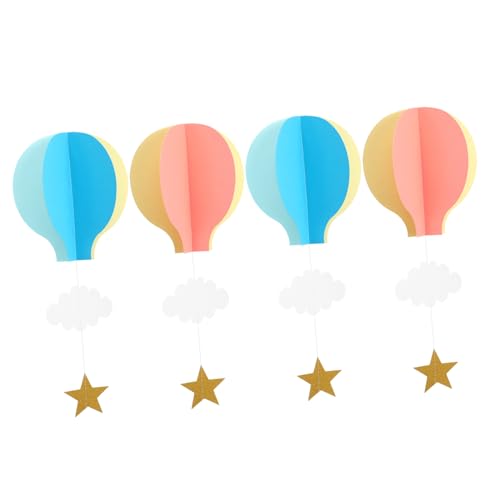 ULTECHNOVO 4stücke Papier-heißluftballon-wolken-ornamente Hängend Deko Für Party Kinderzimmer Hochzeit Geburtstag Fenster Wand ULTECHNOVO 4stücke Papier-heißluftballon-wolken-ornamente Hängend Deko Für Party Kinderzimmer Hochzeit Geburtstag Fenster Wand von ULTECHNOVO