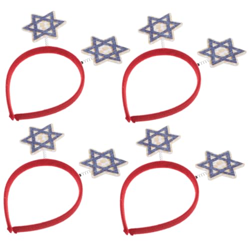 ULTECHNOVO 4 Stück Pessach Stirnbänder Haarbänder Chanukka Kostüme Chanukka Papierbrillen Quadratisches Stirnband Sechseckige Sterne Chanukka Armband Gastgeschenke Amerikanisches ULTECHNOVO 4 Stück Pessach Stirnbänder Haarbänder Chanukka Kostüme Chanukka Papierbrillen Quadratisches Stirnband Sechseckige Sterne Chanukka Armband Gastgeschenke Amerikanisches von ULTECHNOVO