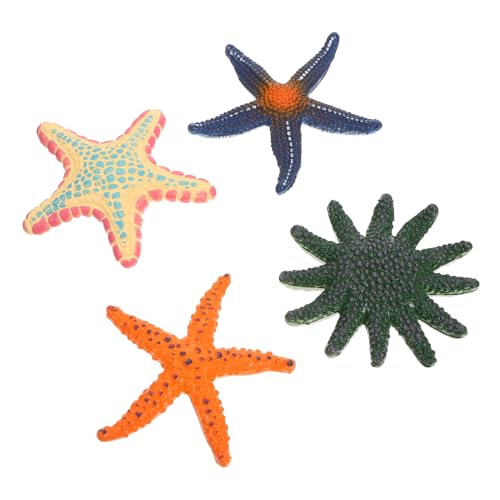 ULTECHNOVO 4 Stück Teiliges Meerestiere Deko Seestern Figuren in Blau Orange Grün PVC Robust Kinderfreundlich für Zuhause und Pool Ocean Animals Adornment Home Decor ULTECHNOVO 4 Stück Teiliges Meerestiere Deko Seestern Figuren in Blau Orange Grün PVC Robust Kinderfreundlich für Zuhause und Pool Ocean Animals Adornment Home Decor von ULTECHNOVO
