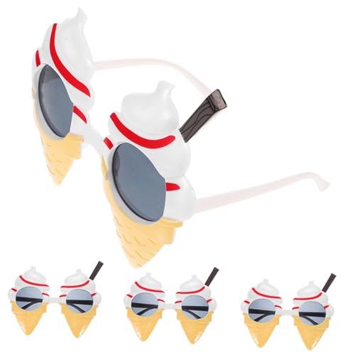 ULTECHNOVO 4 Stück Teiliges Partybrille im Eiscreme Design für Sommerfeiern und Geburtstagsfeiern Lustige Foto Requisiten für Erwachsene ULTECHNOVO 4 Stück Teiliges Partybrille im Eiscreme Design für Sommerfeiern und Geburtstagsfeiern Lustige Foto Requisiten für Erwachsene von ULTECHNOVO