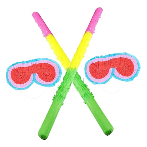 ULTECHNOVO 4 Stück Teiliges Pinata Spielset mit Bunten Schlagstäben und Lustigen Pinata Brillen Partydeko und Kindergeburtstagsspiel für Mädchen Sichere Papiermaterialien für Drinnen und ULTECHNOVO 4 Stück Teiliges Pinata Spielset mit Bunten Schlagstäben und Lustigen Pinata Brillen Partydeko und Kindergeburtstagsspiel für Mädchen Sichere Papiermaterialien für Drinnen und von ULTECHNOVO