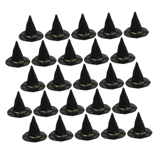 ULTECHNOVO 48 Stück Hexenhüte für Halloween Teiliges für Puppen und Flaschen DIY Dekoration für Partys und Feste Accessoires für Kreative Bastelprojekte von ULTECHNOVO