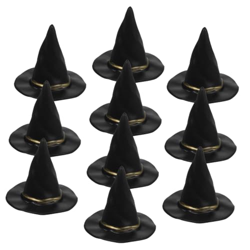 ULTECHNOVO 48 Stück Teiliges Halloween Hexenhut Kleine Dekorative Hexenhüte für Puppenhaus DIY Basteln und Flaschen Bunte Hexenhüte für Halloween Partydekoration von ULTECHNOVO