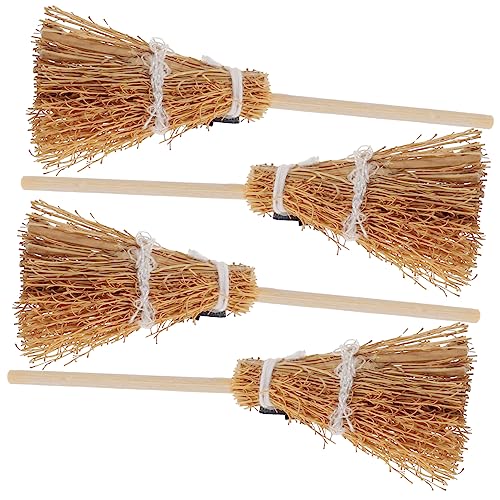 ULTECHNOVO 4Stücke Halloween Haarnadeln Kreative Hexenbesen Haarklammern für Stilvoller Kopfschmuck für Halloween Partys für Erwachsene von ULTECHNOVO