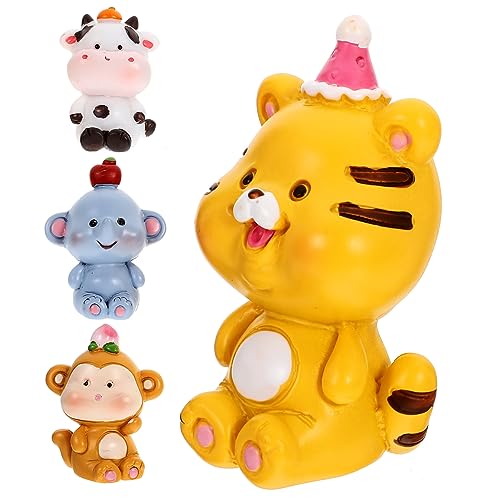 ULTECHNOVO 4Stücke Miniaturtier Figuren Tier Kuchendekoration für Geburtstagsfeiern Robustes Harz Kompakte Vielseitig Einsetzbar Tortendeko Desktop und Gartendekoration ULTECHNOVO 4Stücke Miniaturtier Figuren Tier Kuchendekoration für Geburtstagsfeiern Robustes Harz Kompakte Vielseitig Einsetzbar Tortendeko Desktop und Gartendekoration von ULTECHNOVO
