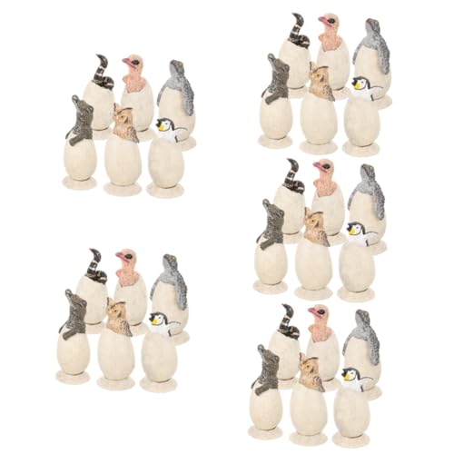ULTECHNOVO 5 Sätze Brutei-modell Tier-ei Ei-schlüpf- Ei-simulation- -set Ei-simulation Kinderspielzeug Tierisches Eierspielzeug Harz 6 Stück * 5 von ULTECHNOVO