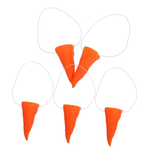 ULTECHNOVO 5 Stück Clown -Karotte Schneemann-Dekorationen Karottennase-kostüm Austauschbare Karottennase Cosplay Schneemann Karottennase Cosplay Schneemann Requisite Falsche Nase Orange Vinyl von ULTECHNOVO