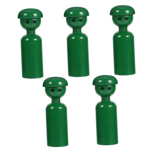 ULTECHNOVO 5 Stück Holzpuppenspielzeug Steckfiguren Für Bunte Holzpuppen Vorschul Lernspielzeug Minifiguren Für Mädchen Rollenspiel Steckfiguren Aus Holz Grün ULTECHNOVO 5 Stück Holzpuppenspielzeug Steckfiguren Für Bunte Holzpuppen Vorschul Lernspielzeug Minifiguren Für Mädchen Rollenspiel Steckfiguren Aus Holz Grün von ULTECHNOVO