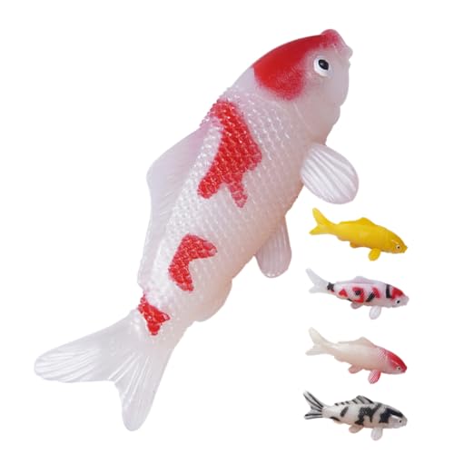ULTECHNOVO 5 Stück Koi-Fisch-Modell simuliert gefälscht Fisch Figur Fischtankverzierungen farbig Koi-Fisch-Figur Mini-Aquarium- schwimmende Koi-Fischfiguren Koifisch PVC ULTECHNOVO 5 Stück Koi-Fisch-Modell simuliert gefälscht Fisch Figur Fischtankverzierungen farbig Koi-Fisch-Figur Mini-Aquarium- schwimmende Koi-Fischfiguren Koifisch PVC von ULTECHNOVO