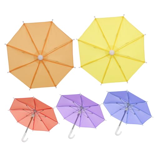 ULTECHNOVO 5 Stück Mini Regenschirme für Spielzeugregenschirme zum Anmalen Kreative Bastelaccessoires für Geburtstagsfeiern Fotografie Zufällige Farbe von ULTECHNOVO