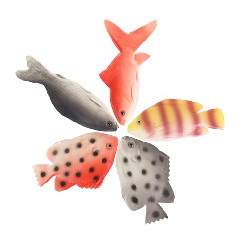 ULTECHNOVO 5stücke Kunstliche Fischmodelle Realistische Simulation Tiermodell Ozeantier Spielzeug Für Meereskunde Realistische Figur von ULTECHNOVO