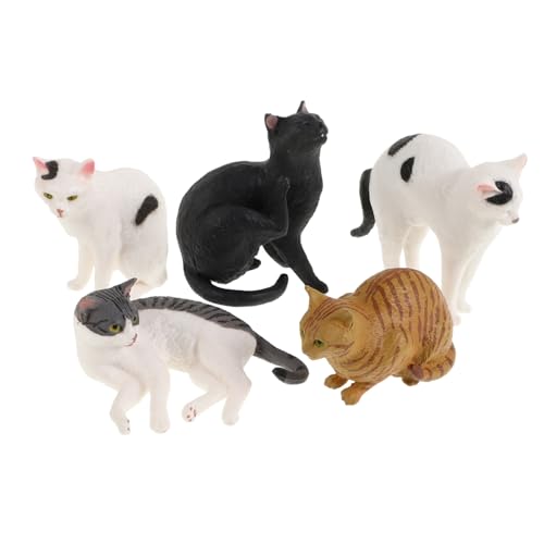ULTECHNOVO 5 Stück Simulationskatzenmodell knuddelig realistische Katzenfigur Miniatur getigert Kätzchenfiguren Interaktives Katzenspielzeug süße Katzenfiguren Katzen-Minifiguren PVC ULTECHNOVO 5 Stück Simulationskatzenmodell knuddelig realistische Katzenfigur Miniatur getigert Kätzchenfiguren Interaktives Katzenspielzeug süße Katzenfiguren Katzen-Minifiguren PVC von ULTECHNOVO