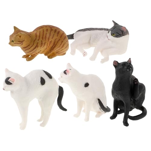 ULTECHNOVO 5 Stück Simulationskatzenmodell realistisch Figuren Zahlen für drinnen Mini Katzenfigur Interaktives Katzenspielzeug Simulation Kat falsche Katze Modellkatzen PVC ULTECHNOVO 5 Stück Simulationskatzenmodell realistisch Figuren Zahlen für drinnen Mini Katzenfigur Interaktives Katzenspielzeug Simulation Kat falsche Katze Modellkatzen PVC von ULTECHNOVO