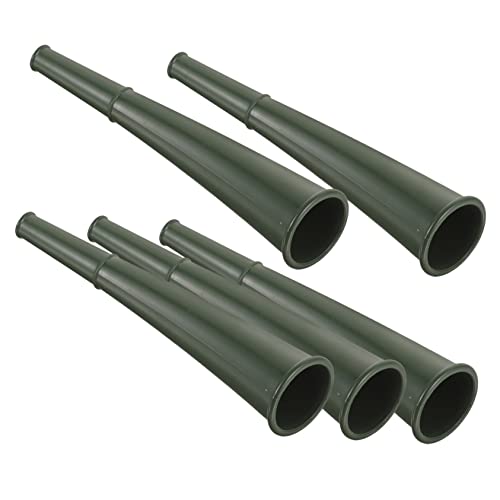 ULTECHNOVO 5 Stück Teiliges Langlebiger Kunststoff Stadionhörner in Militärgrün Laute Signalhörner für Training Outdoor Sportevents und Party Multifunktionale Tröten für Anfeuerung und von ULTECHNOVO
