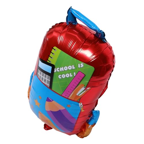 ULTECHNOVO 5 Stück Teiliges Schulranzen Ballon Aufblasbare Rucksack Deko Schnelles Aufblasen Wiederverwendbare Back To School Party Dekoration für Kindergarten und Klassenzimmer von ULTECHNOVO