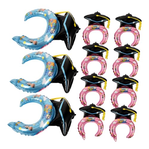 ULTECHNOVO 50 Stück Abschlussstirnband für geformt Abschlussball Glücklich hoch Party-Haarreifen Party-Stirnband-Requisiten aufblasbares Stirnband Partyzubehör Aluminiumfolie ULTECHNOVO 50 Stück Abschlussstirnband für geformt Abschlussball Glücklich hoch Party-Haarreifen Party-Stirnband-Requisiten aufblasbares Stirnband Partyzubehör Aluminiumfolie von ULTECHNOVO