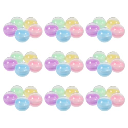 ULTECHNOVO 50 Stück Teiliges Halbtransparente Runde Macaron-kapseln aus Robustem Kunststoff Befüllbare Automatenkapseln für DIY Basteln Party Pinata Kinderzimmerdeko Spielwaren ULTECHNOVO 50 Stück Teiliges Halbtransparente Runde Macaron-kapseln aus Robustem Kunststoff Befüllbare Automatenkapseln für DIY Basteln Party Pinata Kinderzimmerdeko Spielwaren von ULTECHNOVO