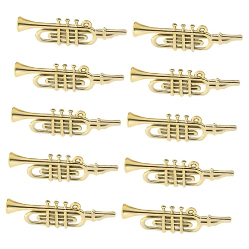 ULTECHNOVO 50 Stück Teiliges Miniatur Musikinstrumenten Mini Trompete Modell mit Goldenem Finish Detailreiche Miniatur Ornamente für DIY Weihnachtskranz Tischdeko und Festliche Bastelprojekte ULTECHNOVO 50 Stück Teiliges Miniatur Musikinstrumenten Mini Trompete Modell mit Goldenem Finish Detailreiche Miniatur Ornamente für DIY Weihnachtskranz Tischdeko und Festliche Bastelprojekte von ULTECHNOVO