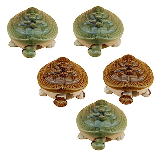 ULTECHNOVO 5Stücke Teiliges Keramik Schildkröten Ornament für Aquarien Lebensechte Dekoration für Süß und und Leicht zu Reinigen Bringt Aquarium ULTECHNOVO 5Stücke Teiliges Keramik Schildkröten Ornament für Aquarien Lebensechte Dekoration für Süß und und Leicht zu Reinigen Bringt Aquarium von ULTECHNOVO
