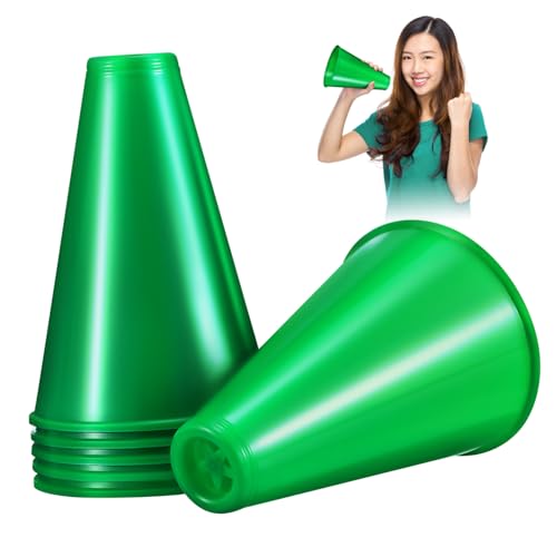 ULTECHNOVO 6 Stück Cheer Megaphone aus Kunststoff Bunte Lautsprecher für Sportveranstaltungen Partys und Spiele Leicht Batterien für Team Events und Feiern ULTECHNOVO 6 Stück Cheer Megaphone aus Kunststoff Bunte Lautsprecher für Sportveranstaltungen Partys und Spiele Leicht Batterien für Team Events und Feiern von ULTECHNOVO