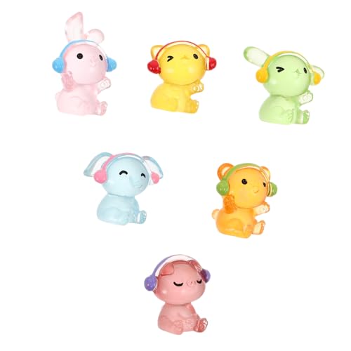 ULTECHNOVO 6 Stück Süße Tierverzierungen Gartenfee-Statue-Ornamente Mini-tierfiguren Spielzeugtiere Feendekor Aus Kunstharz Mini-gartenfiguren Winzige Tierskulpturen Mikrotierfiguren Harz ULTECHNOVO 6 Stück Süße Tierverzierungen Gartenfee-Statue-Ornamente Mini-tierfiguren Spielzeugtiere Feendekor Aus Kunstharz Mini-gartenfiguren Winzige Tierskulpturen Mikrotierfiguren Harz von ULTECHNOVO