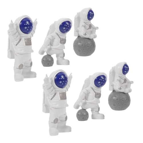 ULTECHNOVO 6 Stück Teiliges Astronaut Kuchen Dekor aus Resin Detailreiche Weltraum Figuren in Blau Kreative Geburtstagsdeko für Vielseitig als Tortendeko und Desktop Ornament Wiederverwendbar ULTECHNOVO 6 Stück Teiliges Astronaut Kuchen Dekor aus Resin Detailreiche Weltraum Figuren in Blau Kreative Geburtstagsdeko für Vielseitig als Tortendeko und Desktop Ornament Wiederverwendbar von ULTECHNOVO