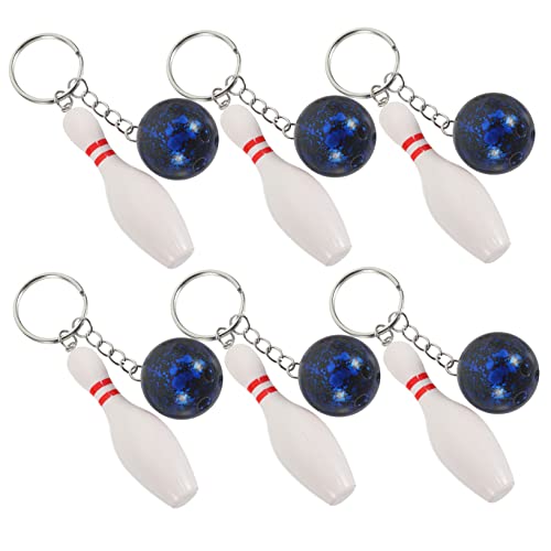 ULTECHNOVO 6Stücke Bowling Pin Schlüsselanhänger Bowling für Rucksackanhänger oder Mitgebsel für Kindergeburtstage Leicht und Tragbar Kreative ULTECHNOVO 6Stücke Bowling Pin Schlüsselanhänger Bowling für Rucksackanhänger oder Mitgebsel für Kindergeburtstage Leicht und Tragbar Kreative von ULTECHNOVO