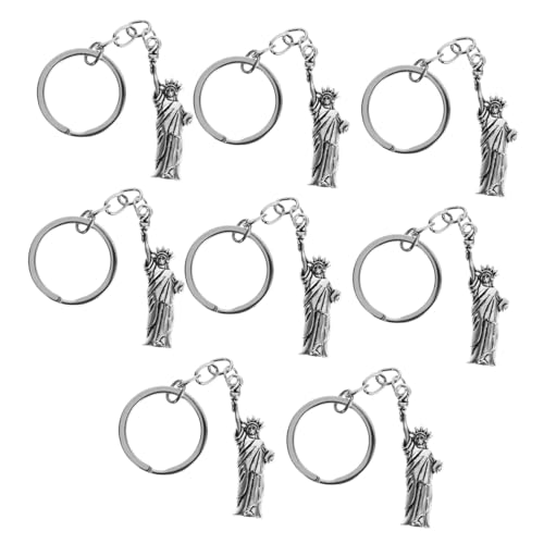 ULTECHNOVO 8 Stück Party-schlüsselanhänger Girly Schlüsselanhänger Für Frauen Reize Perlen Schlüsselkette Handtaschen-anhänger Lady Schlüsselanhänger Schlüsselband Damen Silver Metall von ULTECHNOVO