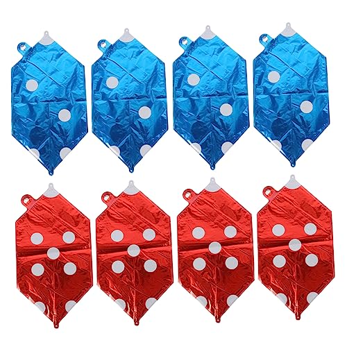 ULTECHNOVO 8 Stück Würfelballons aus Aluminiumfolie für Mottoparty Kreative Würfeldekoration Wiederverwendbar für Spielnacht und Party Hintergrund ULTECHNOVO 8 Stück Würfelballons aus Aluminiumfolie für Mottoparty Kreative Würfeldekoration Wiederverwendbar für Spielnacht und Party Hintergrund von ULTECHNOVO