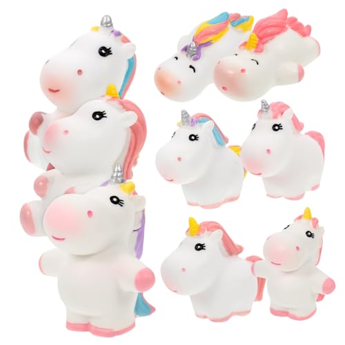 ULTECHNOVO 9Stücke Einhorn Miniaturfiguren für Mikrolandschaften Dekorative Ornamente für Feengärten Bonsai und DIY Projekte Langlebig für Kreative von ULTECHNOVO