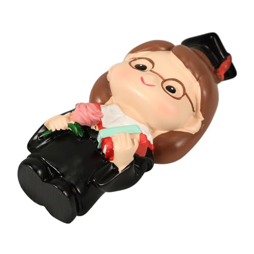 ULTECHNOVO Abschluss Tortendeko Süße Cartoon Figurine für Graduierungsfeiern Resin Cake Topper Dekoration für Festlichkeiten und Desktop Layouts von ULTECHNOVO