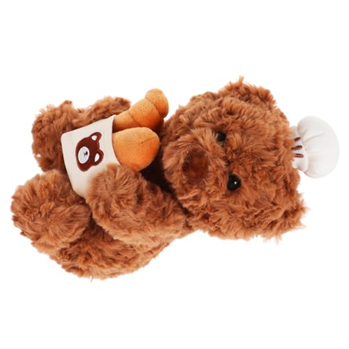 ULTECHNOVO Chef-Bär-Puppe Kuscheltier Küche Bär Puppe tragen gefüllter Bär Plüsch Bär Plüschpuppe ästhetisch Küche Bäckerei ausgestopfter Bär Sachen klein PP Baumwolle Brown von ULTECHNOVO