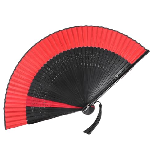 ULTECHNOVO Chinesischer Holz Handfächer Faltbar mit Stabiler Fächer mit Kunstvollem Mount Muster Leichter Vintage Faltfächer für Damen Traditioneller Tanzfächer als und Dekoration ULTECHNOVO Chinesischer Holz Handfächer Faltbar mit Stabiler Fächer mit Kunstvollem Mount Muster Leichter Vintage Faltfächer für Damen Traditioneller Tanzfächer als und Dekoration von ULTECHNOVO