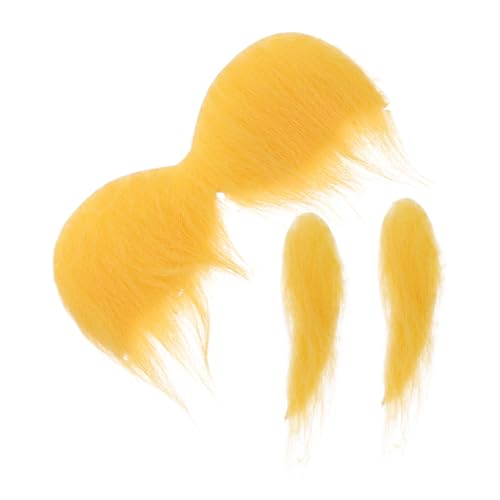 ULTECHNOVO DIY Künstlicher mit Selbstklebenden Schnurrbärten Realistische Fake Gesichtsbehaarung für Partys und Halloween Gelbe Schnurrbärte Augenbrauen ULTECHNOVO DIY Künstlicher mit Selbstklebenden Schnurrbärten Realistische Fake Gesichtsbehaarung für Partys und Halloween Gelbe Schnurrbärte Augenbrauen von ULTECHNOVO