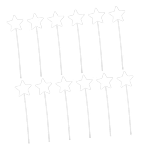 ULTECHNOVO DIY Sternstab Rahmen Weißer Draht Sternringe Kreatives Bastelset für Partys Hochzeiten und Dekorationen Vielseitige Sternstab Zubehör für Kreativen von ULTECHNOVO