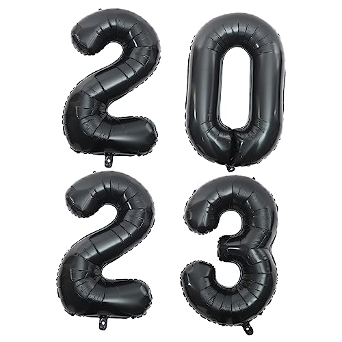 ULTECHNOVO Digital Folienballon Set Aluminium Luftballons für Neujahrsfeiern Schwarze Zahlenballons Partydekorationen Geeignet für Wände und Fenster ULTECHNOVO Digital Folienballon Set Aluminium Luftballons für Neujahrsfeiern Schwarze Zahlenballons Partydekorationen Geeignet für Wände und Fenster von ULTECHNOVO