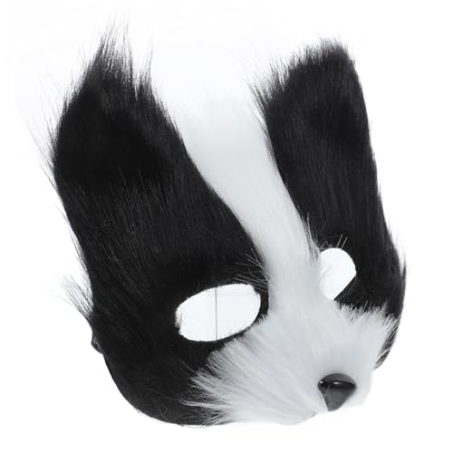 ULTECHNOVO Fuchs Maske realistische Katzenmaske Wolfsmaske pelzig Maskerademaske für japanische Fuchsmaske Wolf Kostüm Katzenmasken Maskenkostüm Flanell ULTECHNOVO Fuchs Maske realistische Katzenmaske Wolfsmaske pelzig Maskerademaske für japanische Fuchsmaske Wolf Kostüm Katzenmasken Maskenkostüm Flanell von ULTECHNOVO
