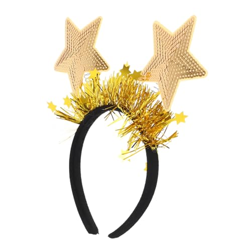 ULTECHNOVO Fünf-punkte-sternhaarband Mit Pailletten Groß Dekorativ Glänzend Klobig Rave Elegant Cool Funkeln Perlen Disco-haarschmuck Mädchenstirnband Paillettenstirnband Golden Vlies ULTECHNOVO Fünf-punkte-sternhaarband Mit Pailletten Groß Dekorativ Glänzend Klobig Rave Elegant Cool Funkeln Perlen Disco-haarschmuck Mädchenstirnband Paillettenstirnband Golden Vlies von ULTECHNOVO