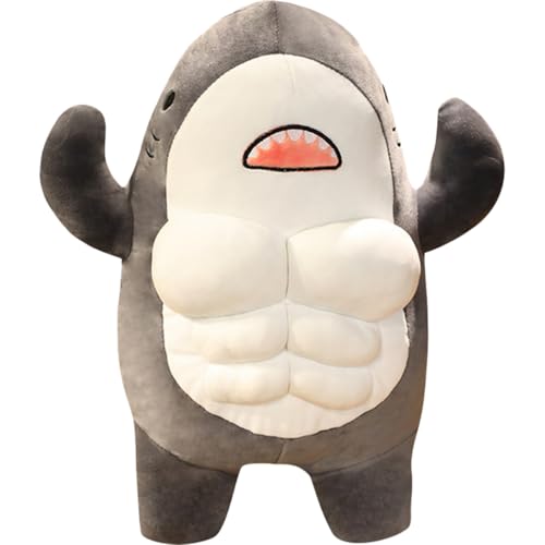 ULTECHNOVO Gefüllte Haipuppe Kawaii Plüschspielzeug mit Muskeldarmenform Kuscheltier für Dekorativer Cartoonhai für Schlafzimmer und Spielzimmer ULTECHNOVO Gefüllte Haipuppe Kawaii Plüschspielzeug mit Muskeldarmenform Kuscheltier für Dekorativer Cartoonhai für Schlafzimmer und Spielzimmer von ULTECHNOVO