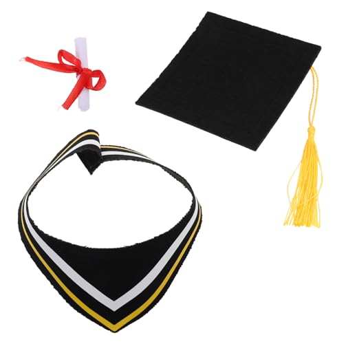 ULTECHNOVO Gelb Graduierung Stofftier Graduierung Cap Plüsch Stoff Hat Puppe Kleidung Papier ULTECHNOVO Gelb Graduierung Stofftier Graduierung Cap Plüsch Stoff Hat Puppe Kleidung Papier von ULTECHNOVO