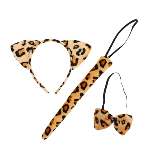 ULTECHNOVO Golden Leopard Stirnband Cartoon-Ohren-Stirnband Haarzubehör Cartoonstirnband neujahr haarbänder Leopardenohren und - Gepardenkostüm Leoparden-Fliege Stoff ULTECHNOVO Golden Leopard Stirnband Cartoon-Ohren-Stirnband Haarzubehör Cartoonstirnband neujahr haarbänder Leopardenohren und - Gepardenkostüm Leoparden-Fliege Stoff von ULTECHNOVO