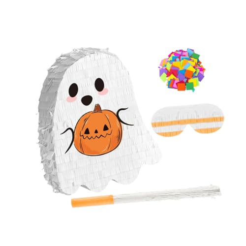 ULTECHNOVO Halloween Gespenster Piñata Spielzeug Mit Süßigkeitenfüllung Für Partydekorationen Hängende Piñata Im Gespenster Design Für Drinnen Und Draußen von ULTECHNOVO
