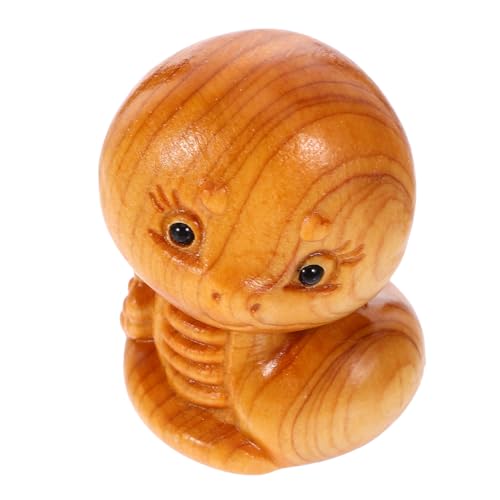 ULTECHNOVO Handgeschnitzte Holzschlange Statue Mini Schlangenfigur aus Holz für Heimdekoration Scherzartikel für Partys zum Jahr der Schlange ULTECHNOVO Handgeschnitzte Holzschlange Statue Mini Schlangenfigur aus Holz für Heimdekoration Scherzartikel für Partys zum Jahr der Schlange von ULTECHNOVO