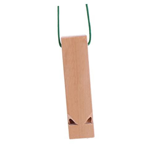 ULTECHNOVO Holz Zugpfeife für Lernspielzeug mit Angenehmem Robuste Leichte Konstruktion für Partys Kreatives Musikinstrument für Frühe Bildung Zufällige Schnurfarbe für Zufällige Farbe von ULTECHNOVO